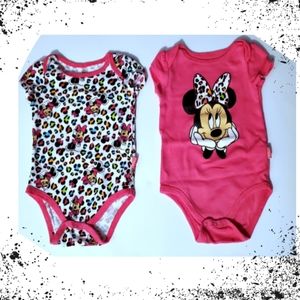 NWOT 💟 Disney Minnie Bodysuit Set 🎀 Size: 3/6 mo